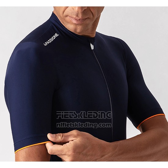 2019 Fietskleding La Passione Blauw Wit Korte Mouwen en Koersbroek